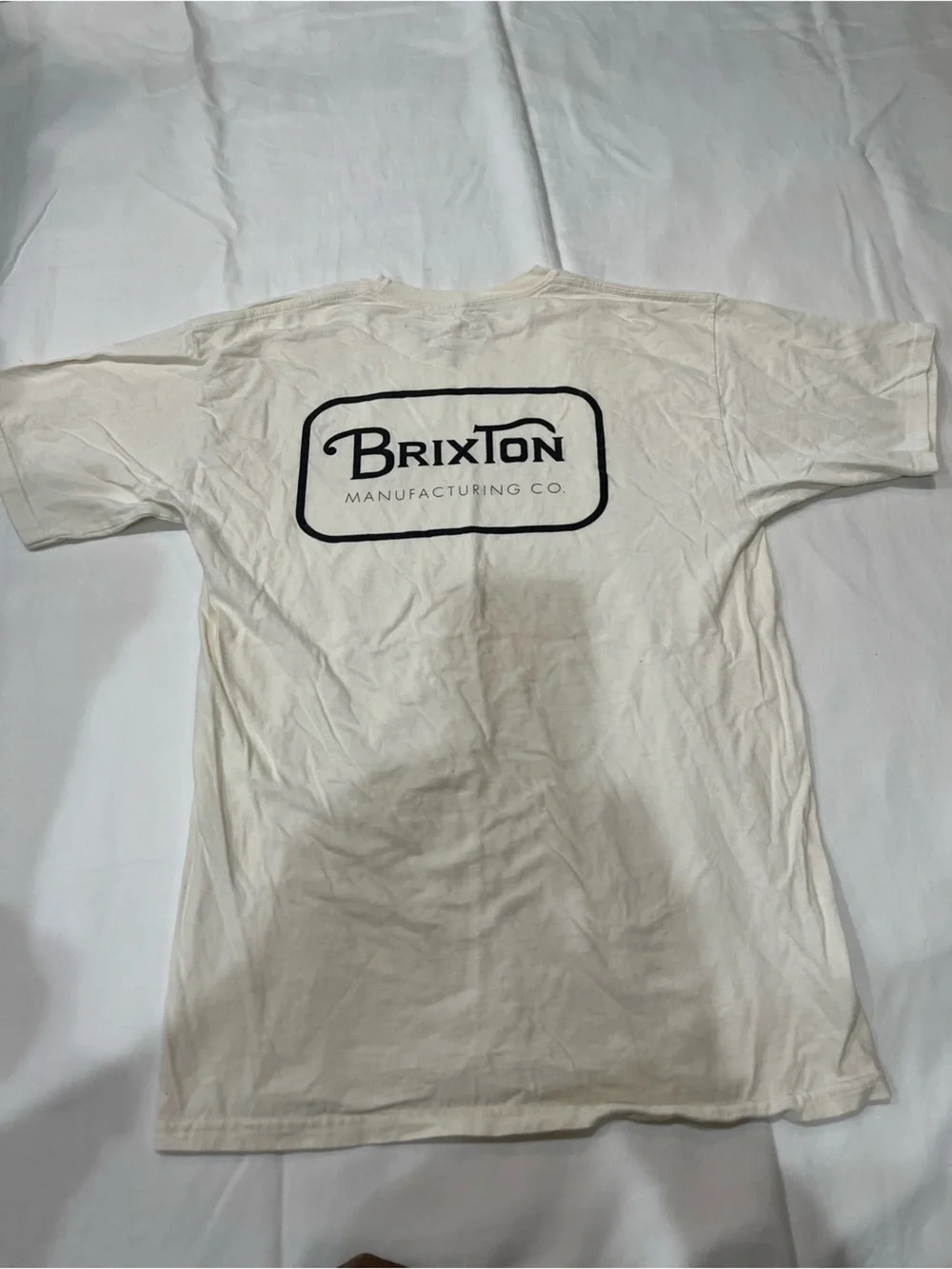 Brixton Cream Short-Sleeve Logo Tee